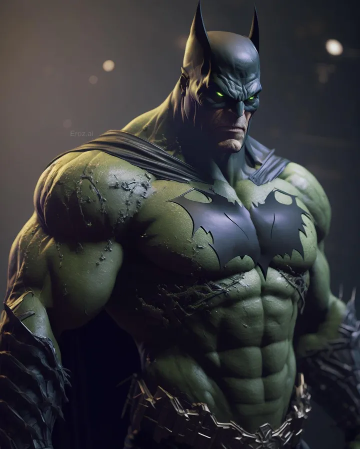 thumb for Batman Hulk Art Neon Wallpaper