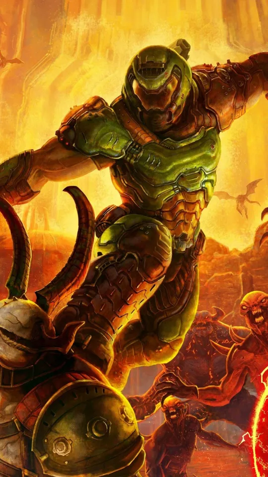 doomguy full hd wallpaper