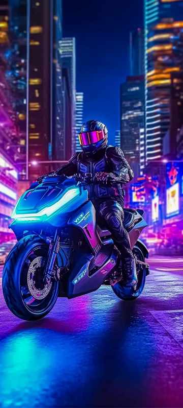 thumb for Cool Cyberpunk Designed Motorcycle Wallpaper