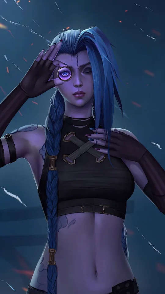 arcane jinx iphone wallpaper