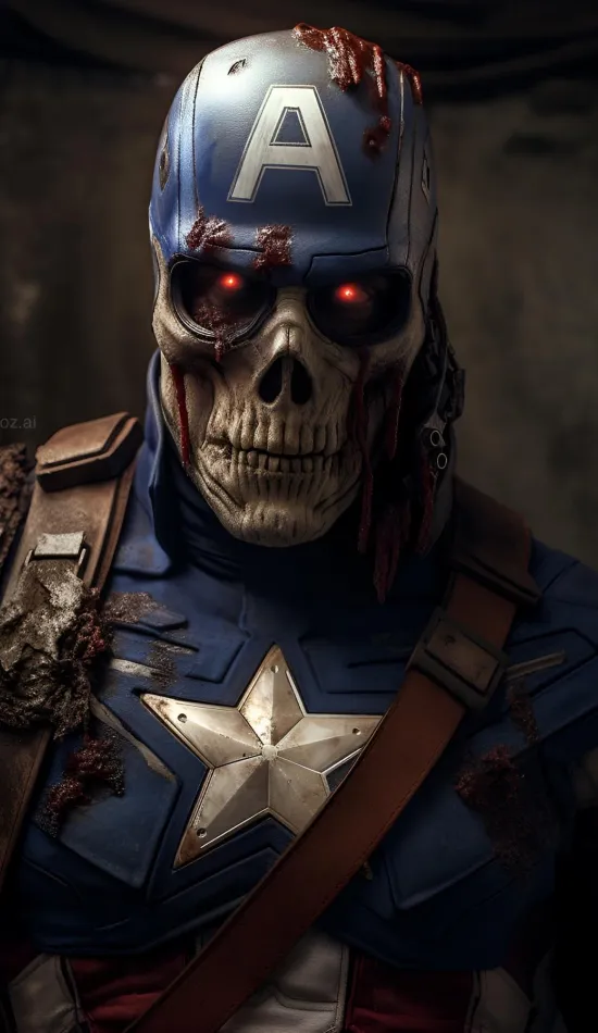 thumb for Zombie Captain America Cool Wallpaper