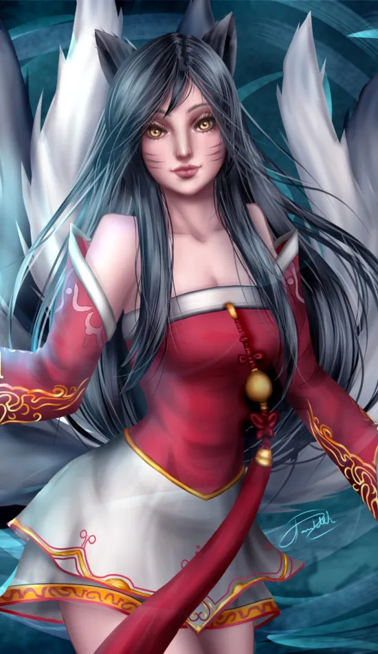 ahri league of legends artwork game wallpaper