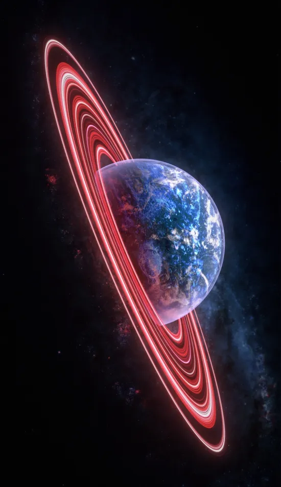 thumb for Planet With Rings Wallpaper