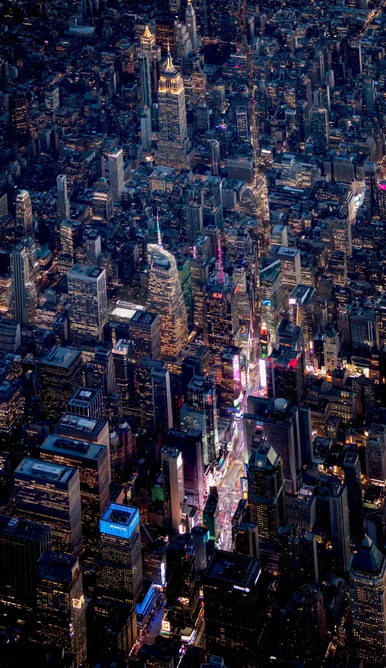aerial view of city wallpaper