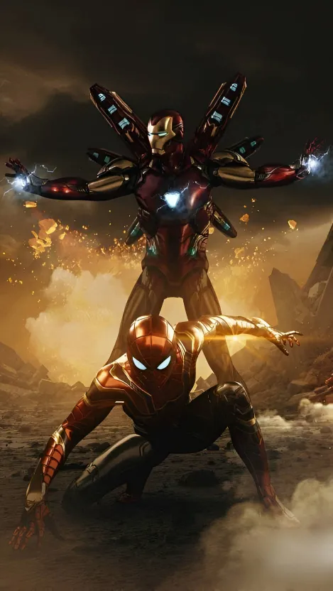 thumb for Iron Man With Spider Man Wallpaper
