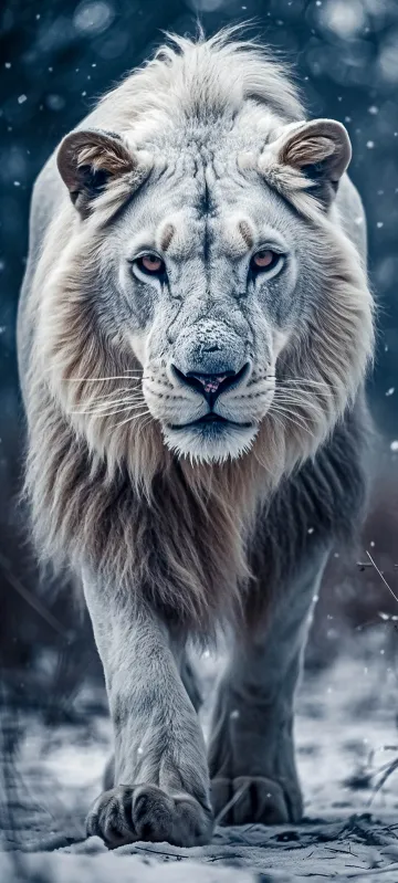 lion walking wallpaper