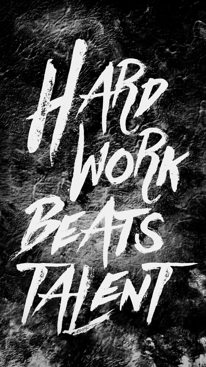 hard work beats talent motivational quotes wallpaper