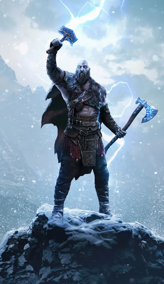 ragnarok kratos wallpaper