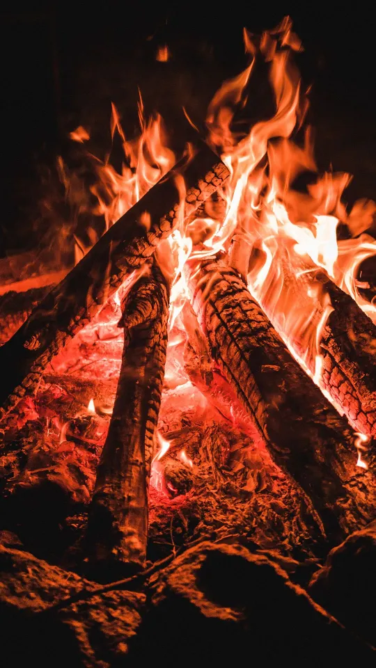 bonfire flame wallpaper