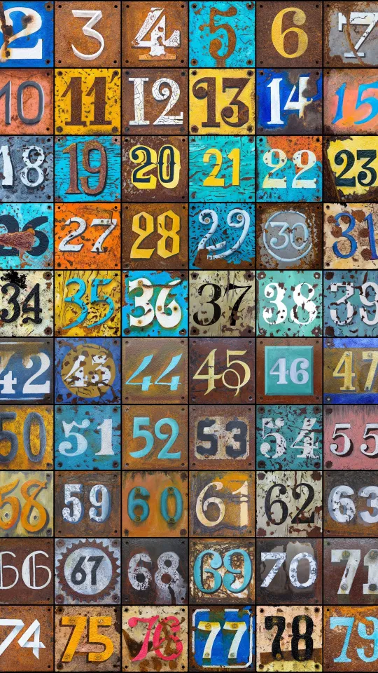 numbers wallpaper