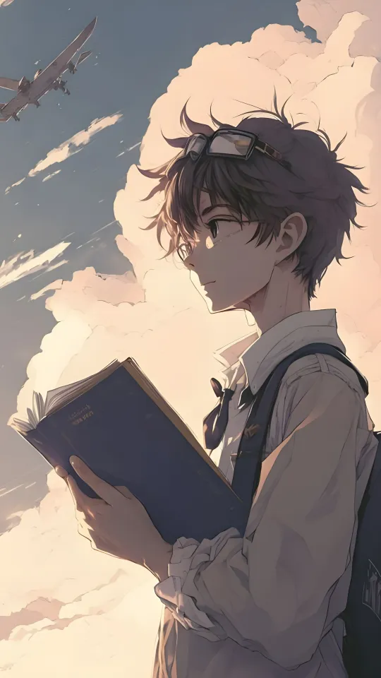 thumb for Hd Anime Boy Studying Wallpaper