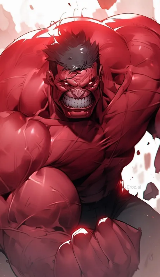 thumb for Red Hulk Ai Generated Wallpaper
