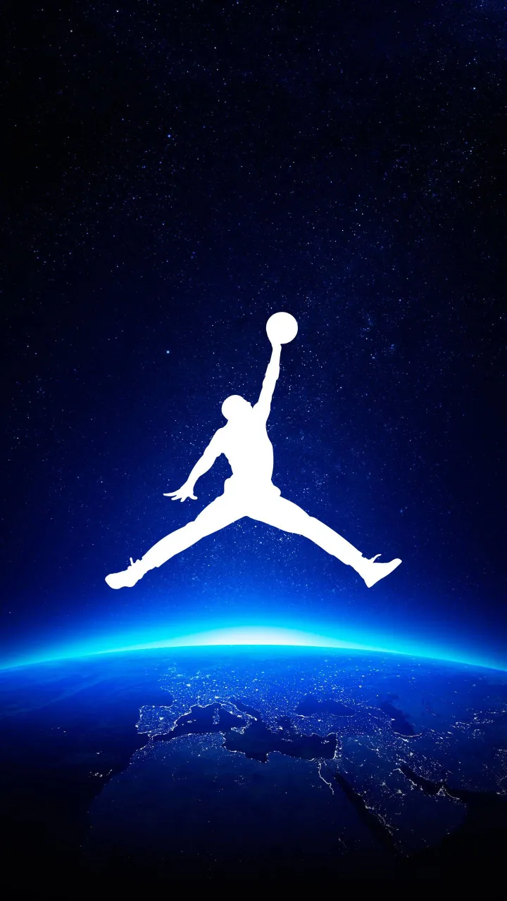 jordan symbol blue wallpaper