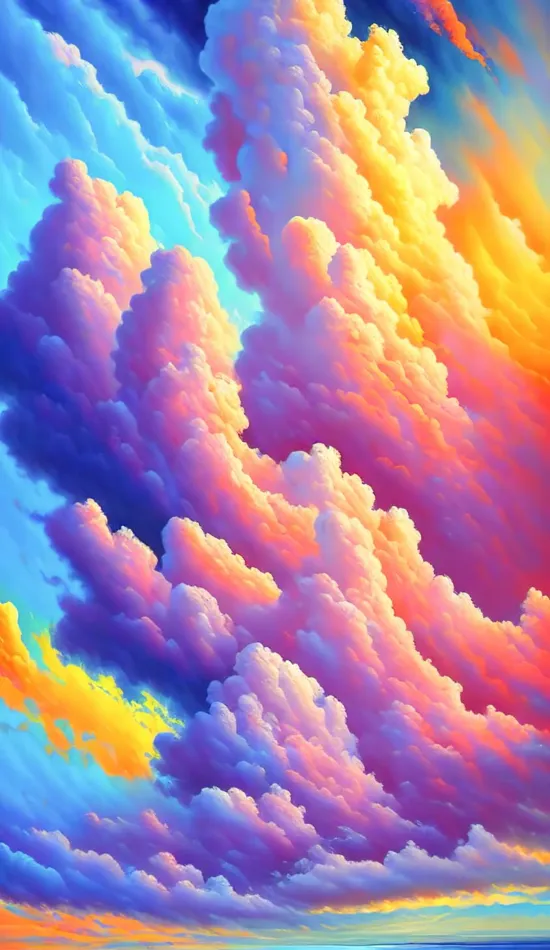 colorful clouds wallpaper