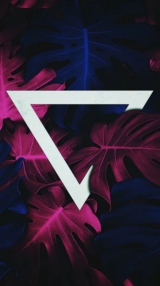 triangle leaves wallpaper