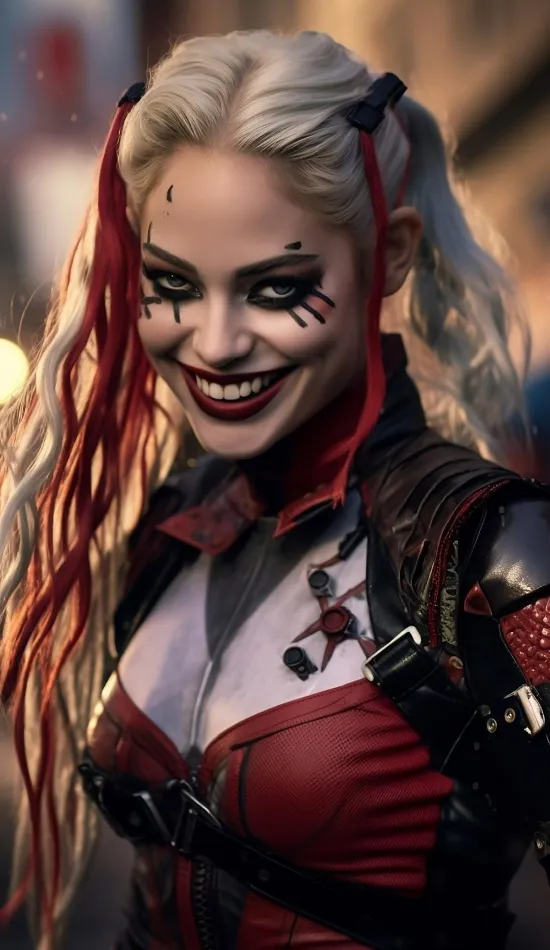 thumb for Harley Quinn Red Dress Wallpaper