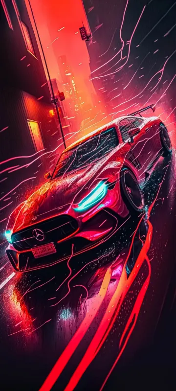 red amg wallpaper