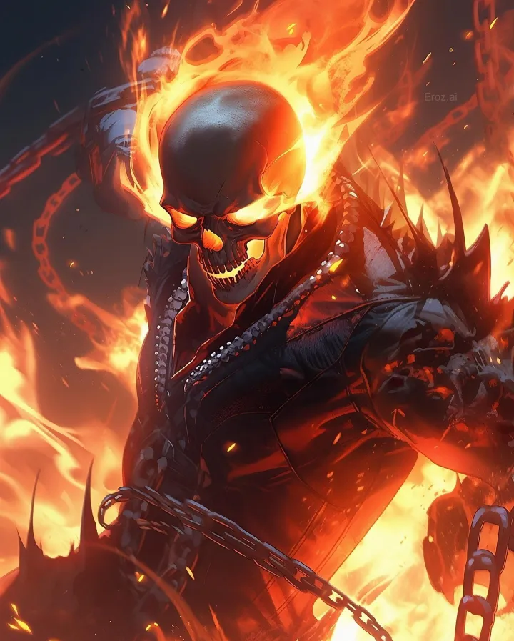 ghost rider neon wallpaper