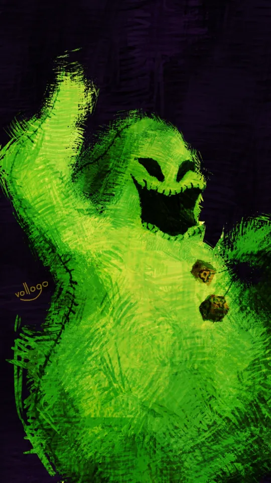 oogie boogie lock screen wallpaper