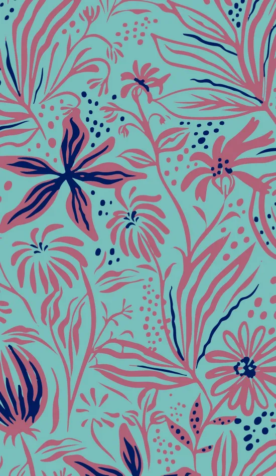 blue beautiful pattern wallpaper