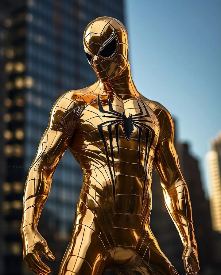 thumb for Gold Dress Spiderman 4k Wallpaper