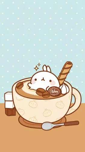 kawaii hot chocolate wallpaper