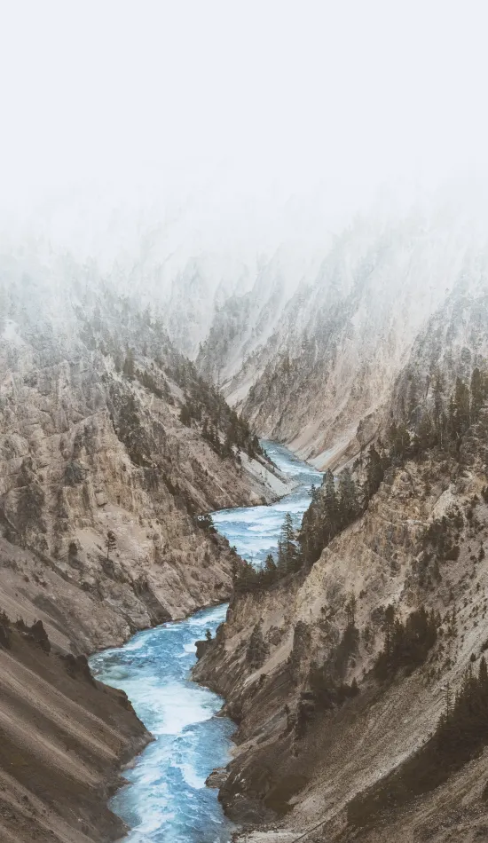 river between mountains wallpaper