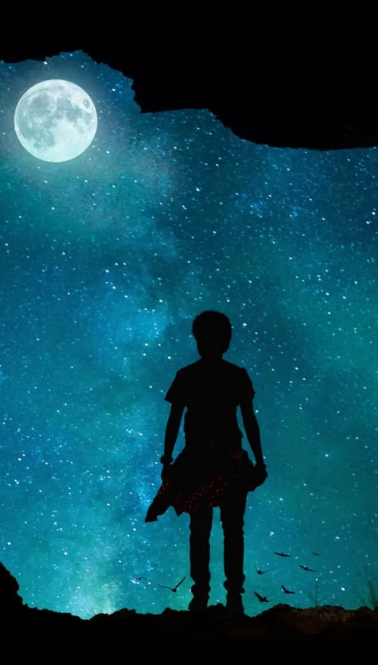 anime moon home screen wallpaper