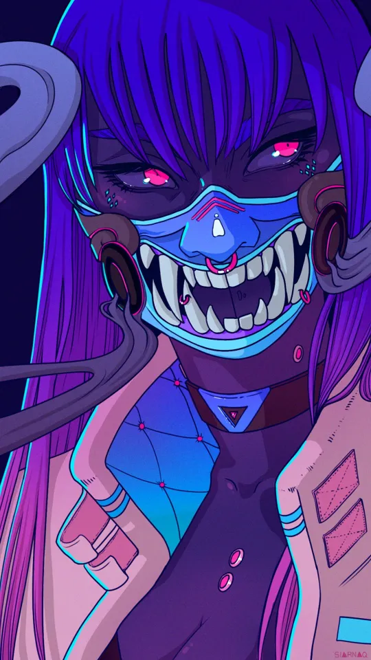 oni girl iphone wallpaper