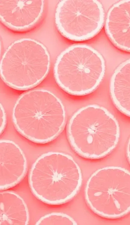 aesthetic pink oranges fruits wallpaper