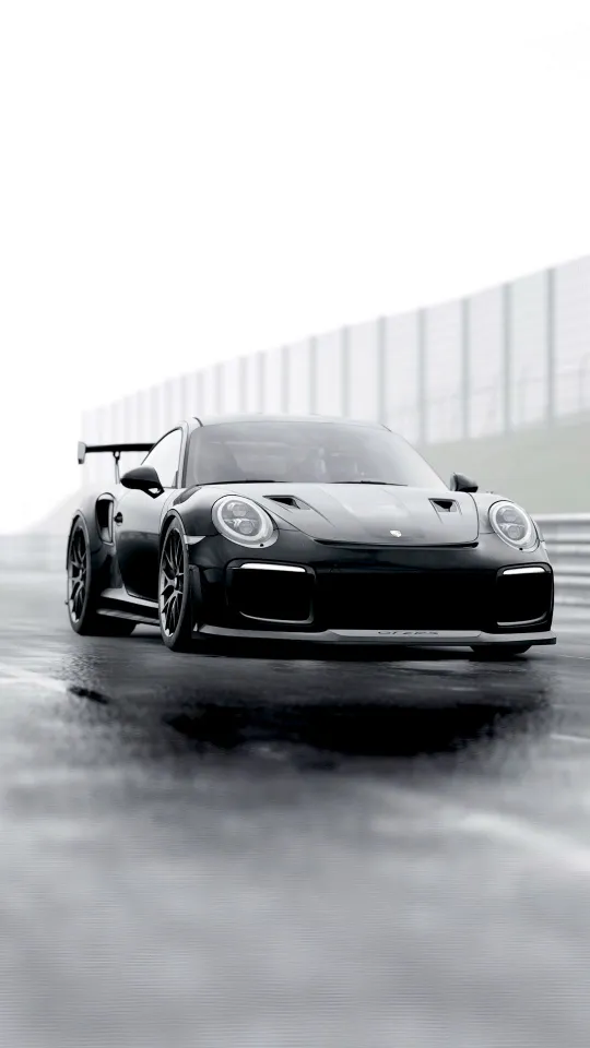 black sports car porsche wallpaper