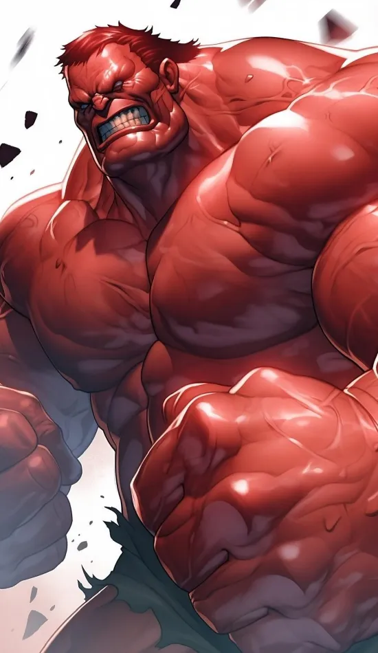 thumb for Red Hulk Aesthetic Wallpaper