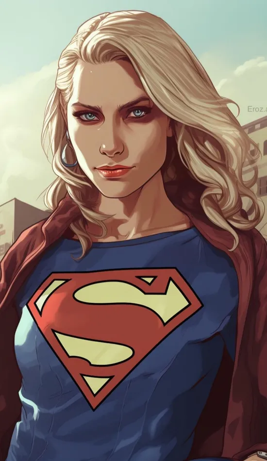 supergirl art 4k wallpaper