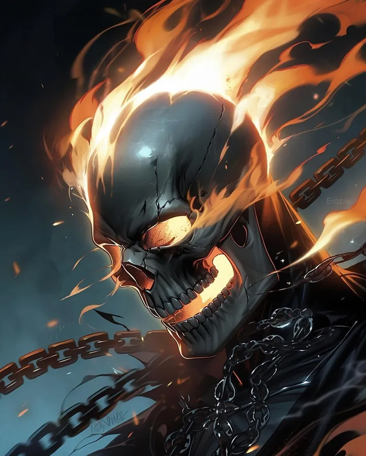 thumb for Ghost Rider Ai Generated Wallpaper