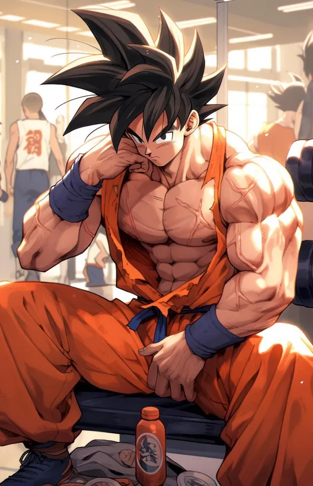 Bodybuilder Gym Goku Wallpaper