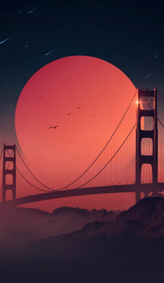 thumb for Golden Gate Bridge Art Wallpaper