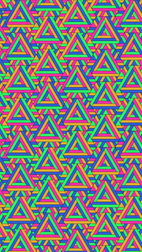 thumb for Coluer Triangles Pattern Wallpaper