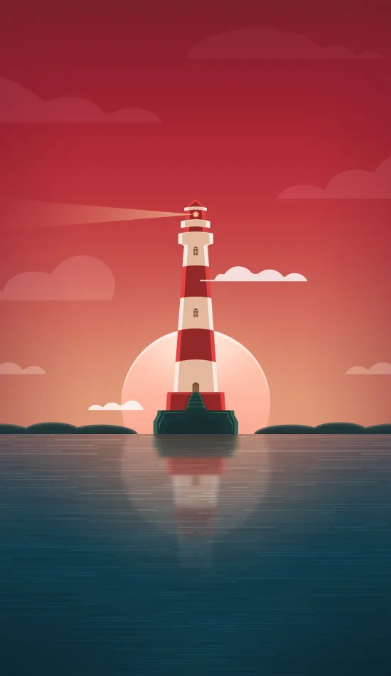 thumb for Lighthouse Sunset Wallpaper