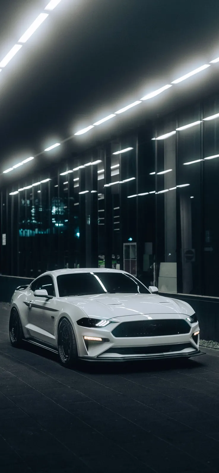 thumb for White Ford Mustang Wallpaper