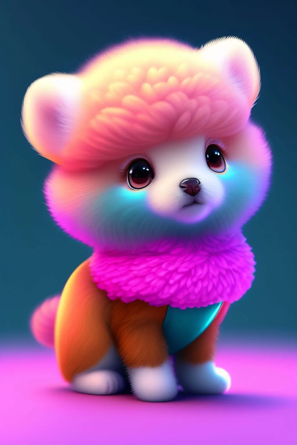 baby dog ai generated wallpaper