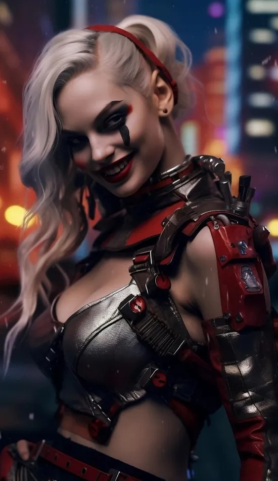 thumb for Harley Quinn Red Dress Hd Wallpaper