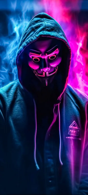 cool hoodie and mask boy wallpaper