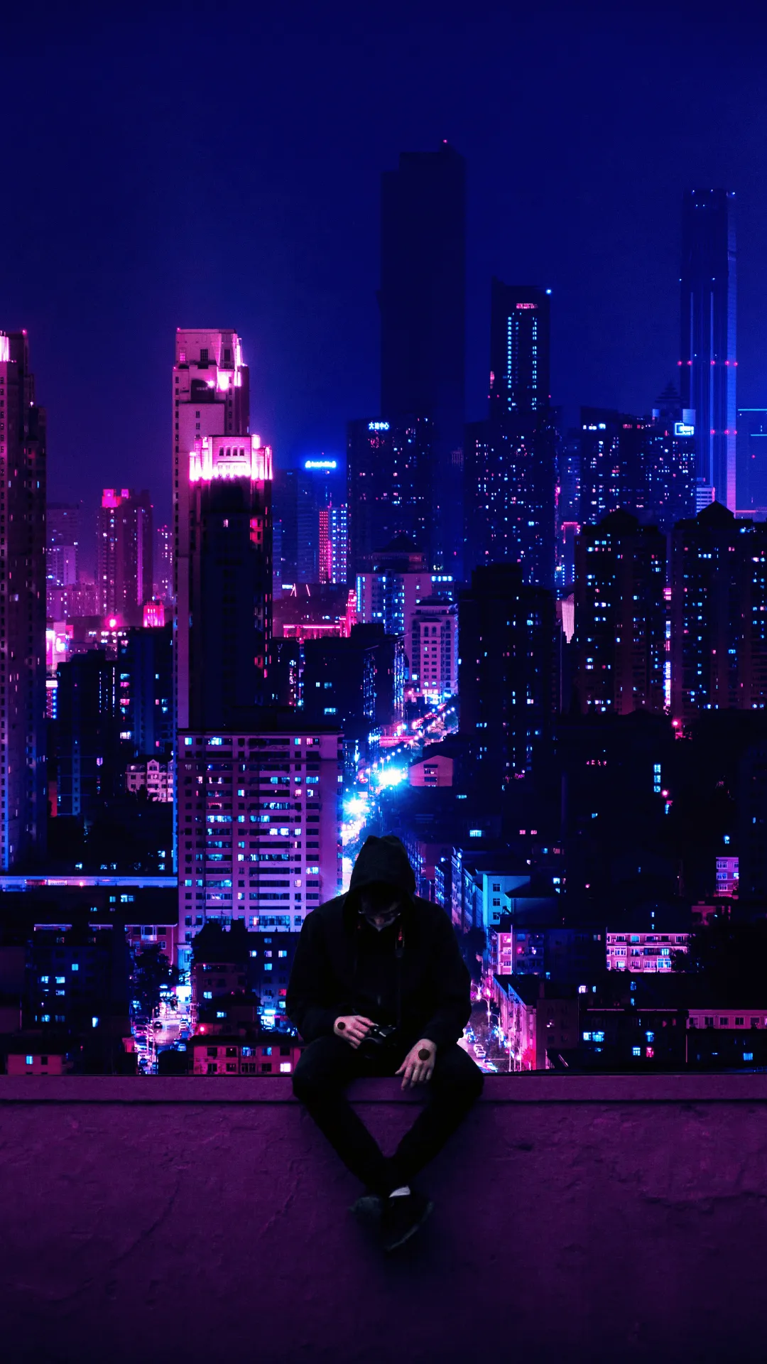 thumb for Neon Alone Cyberpunk Wallpaper
