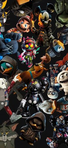 90's Retro Cartoons Wallpaper