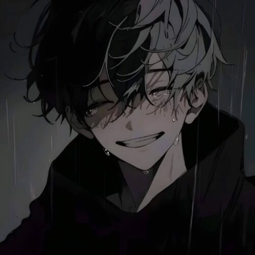 Anime Boy Crying Pfp