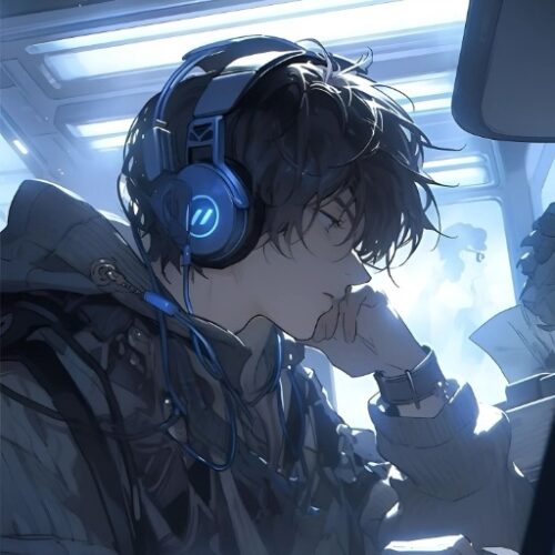 Anime Boy Headphone Music Pfp