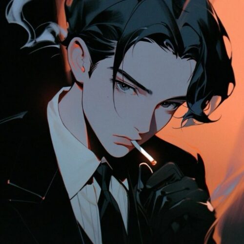 Anime Boy Smoking Cigarette Pfp