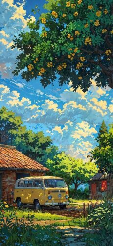 Anime Scenery Lock Screen Wallpaper