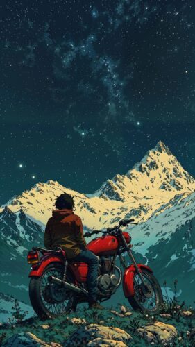 Anime Style Biker Wallpaper