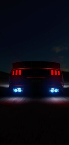 Back Side Mustang Wallpaper